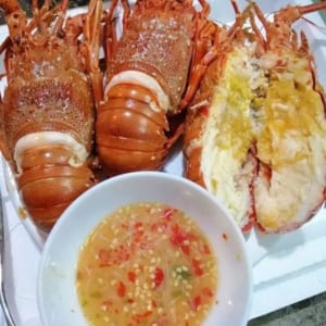 Tôm hùm xanh 33 Tom hum xanh hum baby tre- hai san tuoi song ha noi